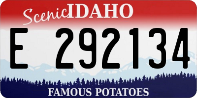 ID license plate E292134