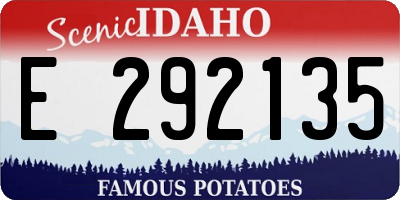 ID license plate E292135