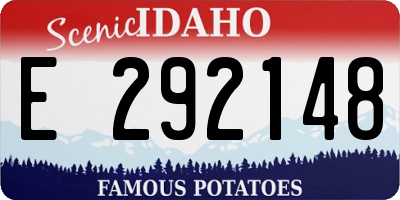 ID license plate E292148