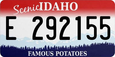 ID license plate E292155