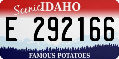 ID license plate E292166