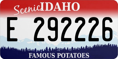 ID license plate E292226