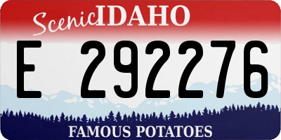 ID license plate E292276