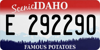 ID license plate E292290