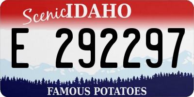 ID license plate E292297