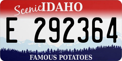 ID license plate E292364