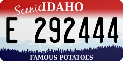ID license plate E292444