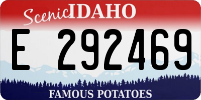 ID license plate E292469