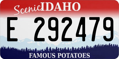 ID license plate E292479