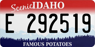 ID license plate E292519