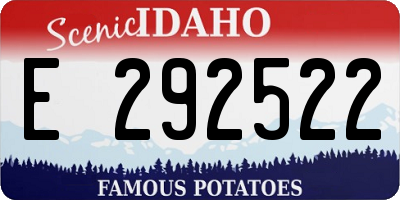 ID license plate E292522