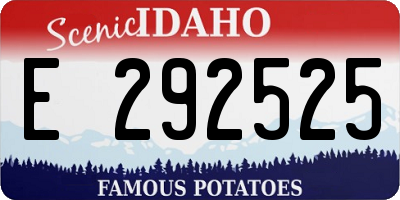 ID license plate E292525