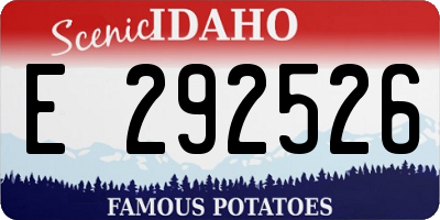 ID license plate E292526
