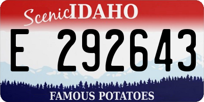 ID license plate E292643