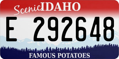 ID license plate E292648