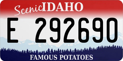 ID license plate E292690