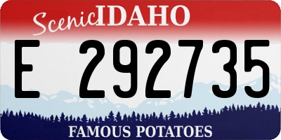 ID license plate E292735