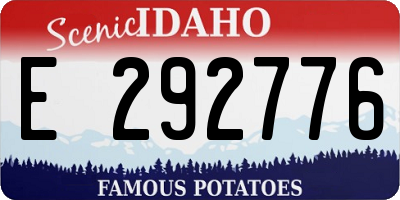 ID license plate E292776