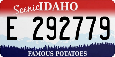 ID license plate E292779
