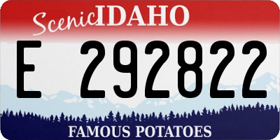 ID license plate E292822