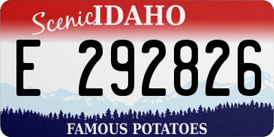 ID license plate E292826