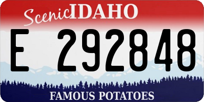 ID license plate E292848