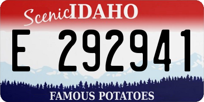 ID license plate E292941