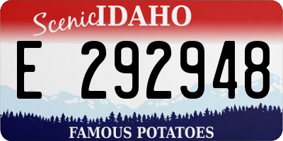 ID license plate E292948