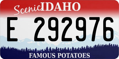 ID license plate E292976