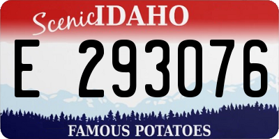 ID license plate E293076