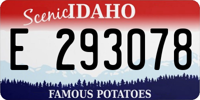 ID license plate E293078