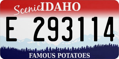 ID license plate E293114