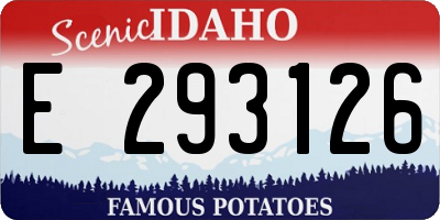 ID license plate E293126