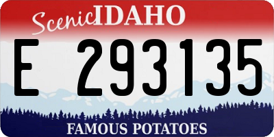 ID license plate E293135
