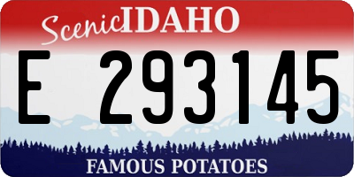ID license plate E293145