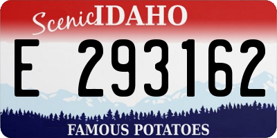 ID license plate E293162