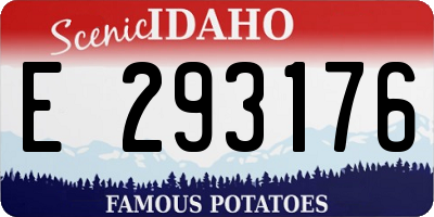 ID license plate E293176