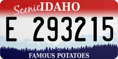 ID license plate E293215