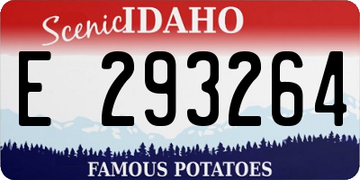 ID license plate E293264