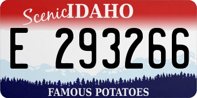 ID license plate E293266