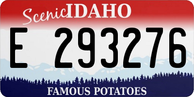 ID license plate E293276