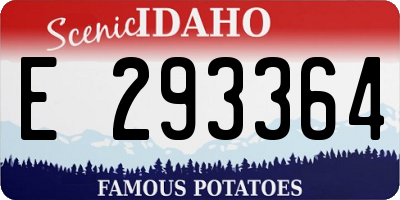 ID license plate E293364
