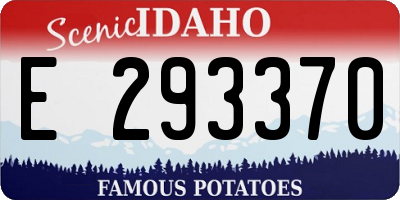 ID license plate E293370