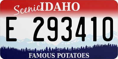 ID license plate E293410