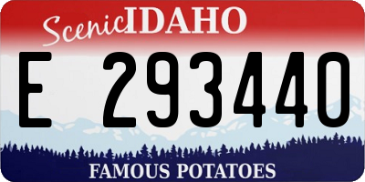 ID license plate E293440