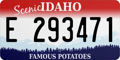ID license plate E293471