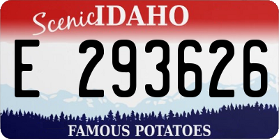 ID license plate E293626