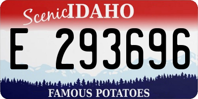 ID license plate E293696