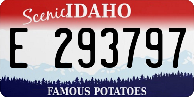 ID license plate E293797