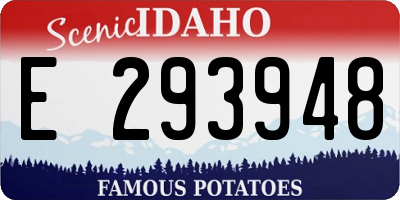 ID license plate E293948
